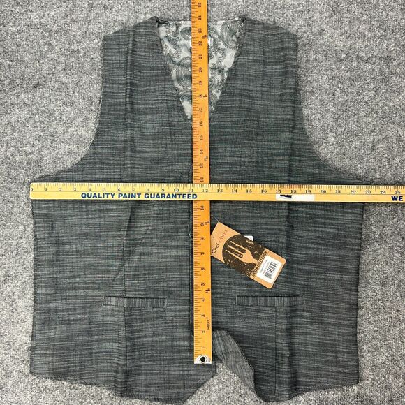 Chef Works Waitstaff Vest Mens L Large Gray Button Up Urban Collection Server - Picture 5 of 8